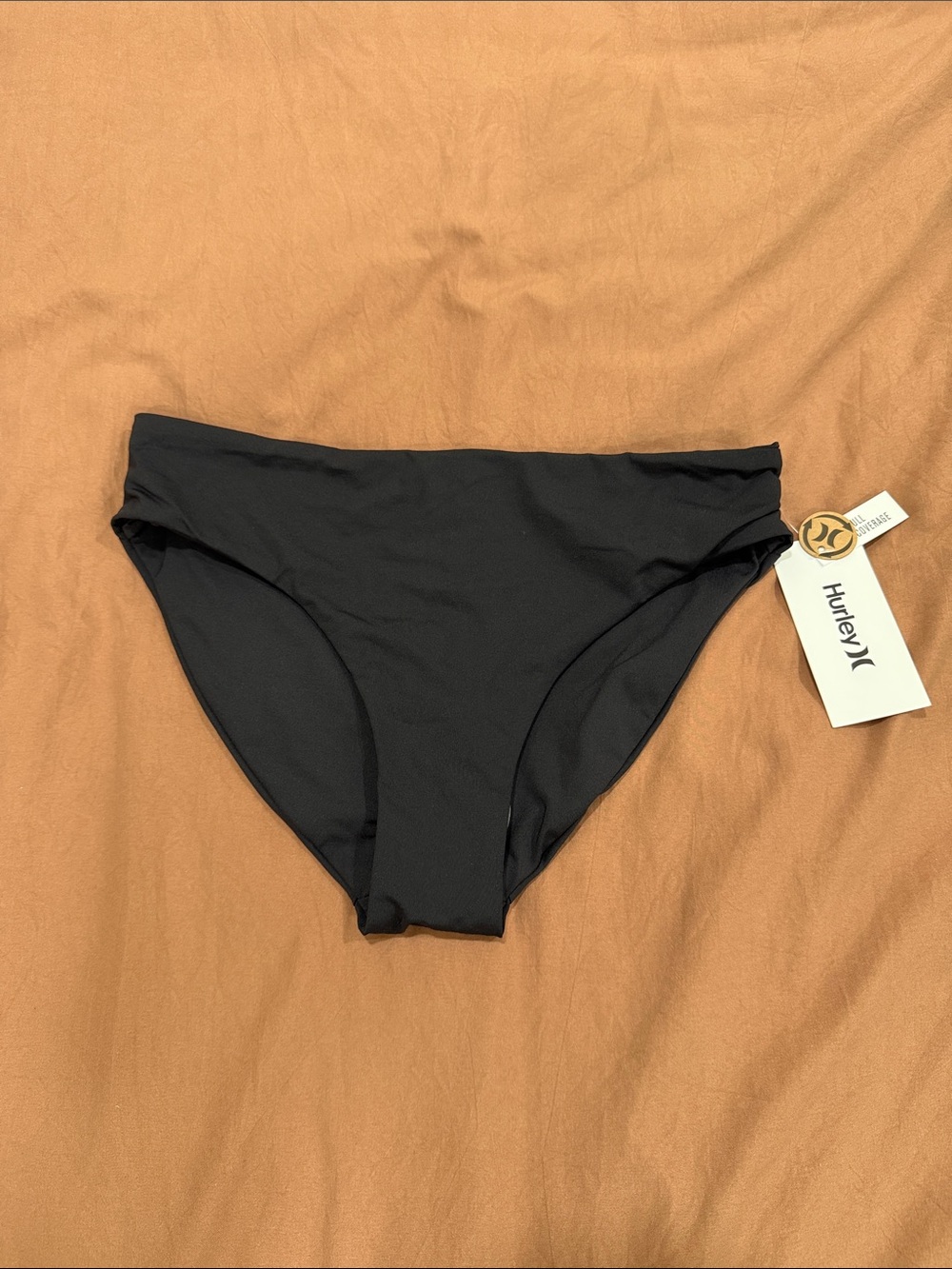 Hurley Black Women's Bikini Bottom - Classic Coverage